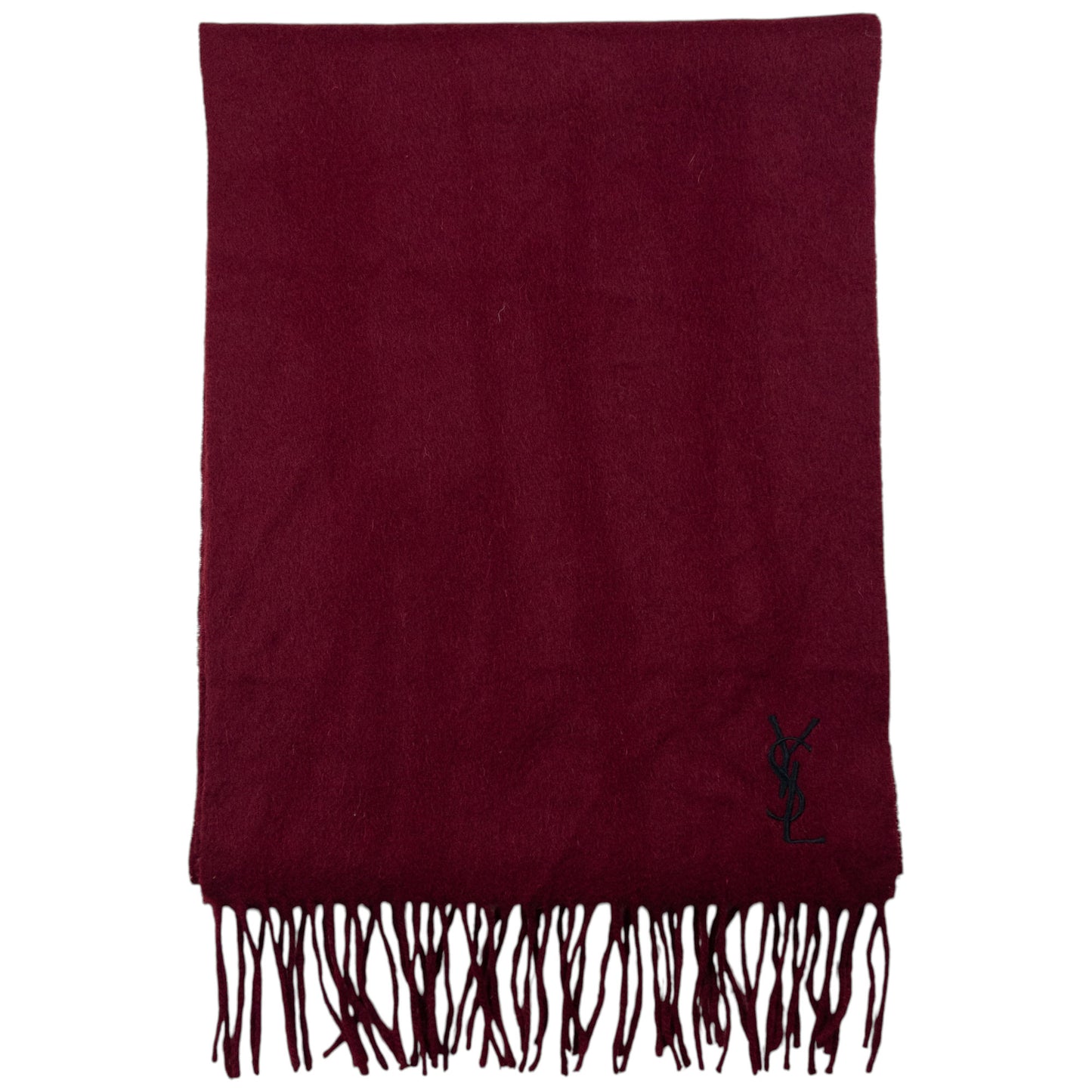 Vintage YSL Yves Saint Laurent Wool Tassel Scarf