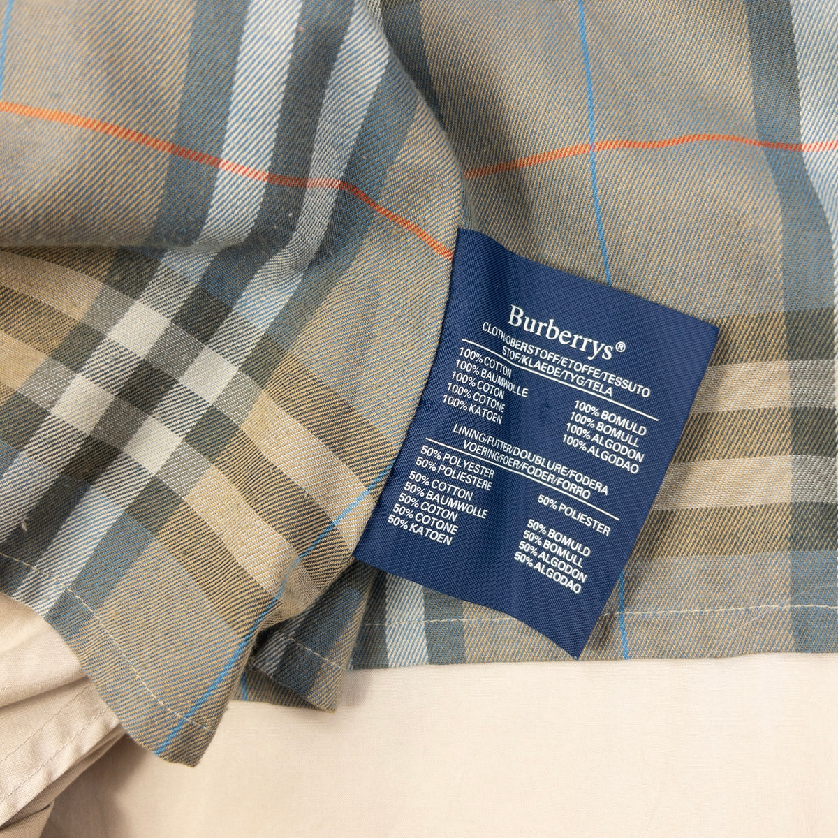 Vintage 80s Burberry Trench Jacket Size XL