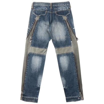 Vintage 2000s PPFM Multi Zip Denim Jeans Size W30