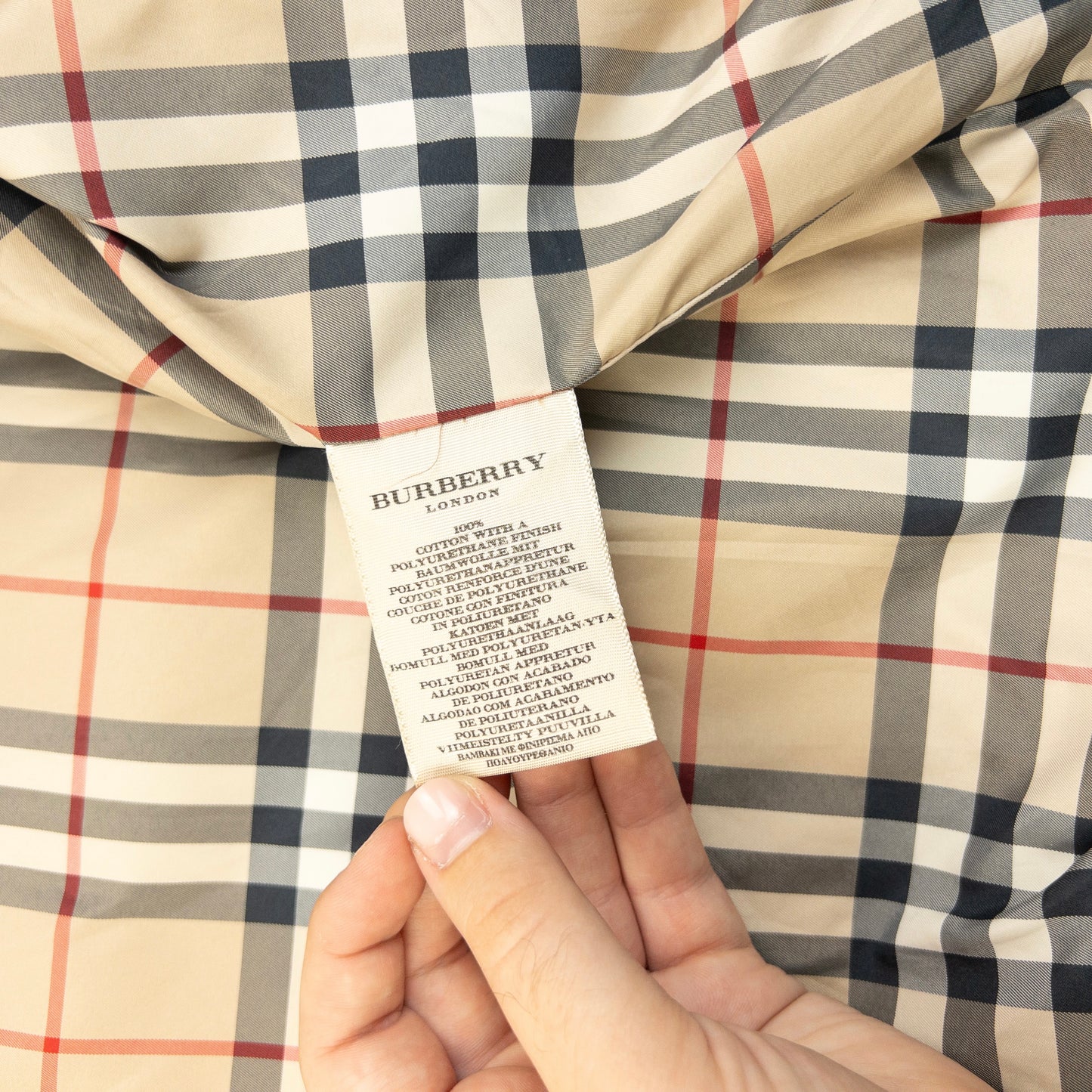 Vintage 2000s Burberry Nova Check Lined Jacket Size XL