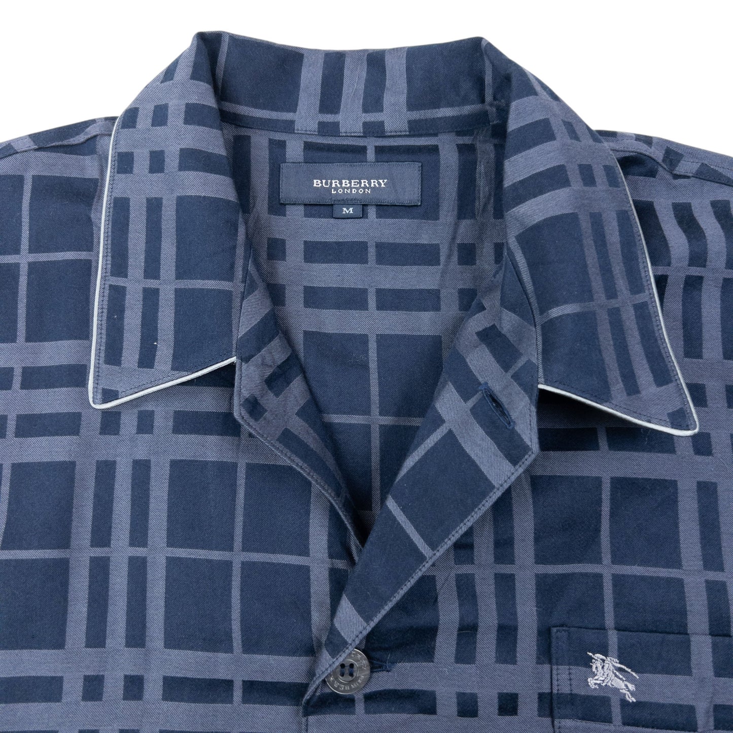 Vintage 2000s Burberry Nova Check Long Sleeve Button Up Pyjama Shirt Size M