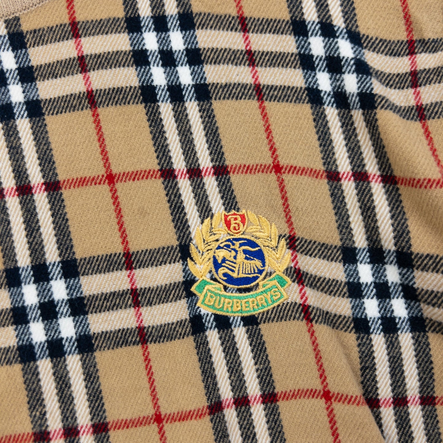 Vintage 90s Burberry Nova Check Jumper Size XS