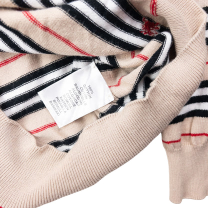 Vintage 2000s Burberry Nova Stripe Jumper Size S