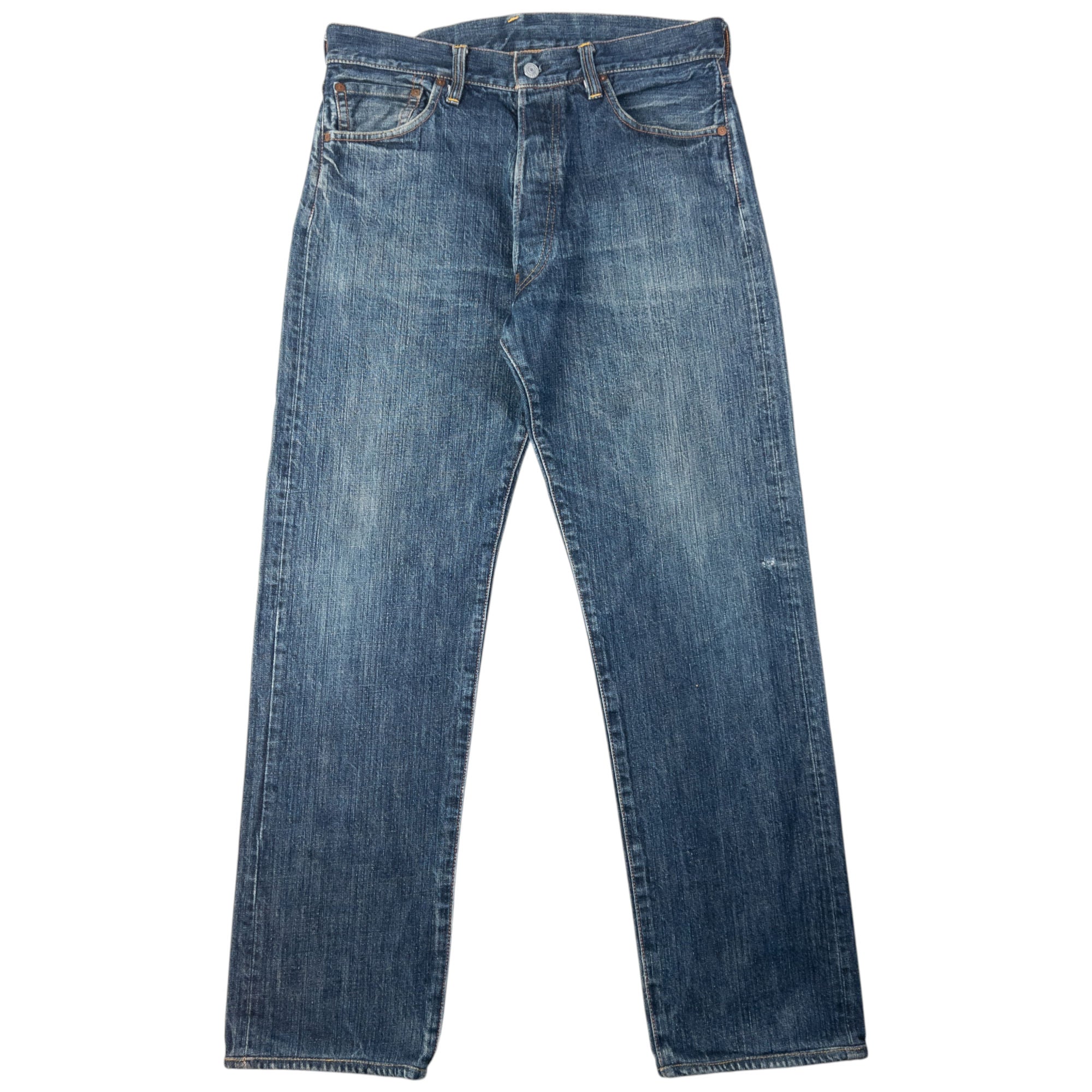 Vintage Evisu Gull Text Japanese Denim Jeans Size W32