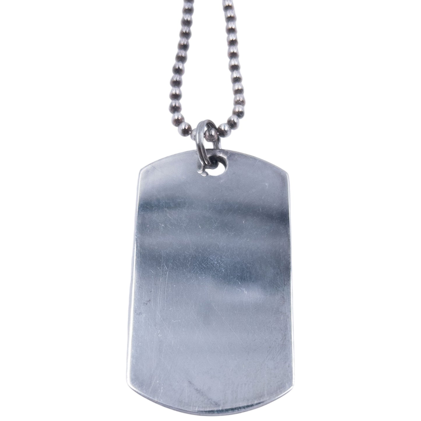 Vintage 2000s Gucci Embossed Dog Tag Necklace