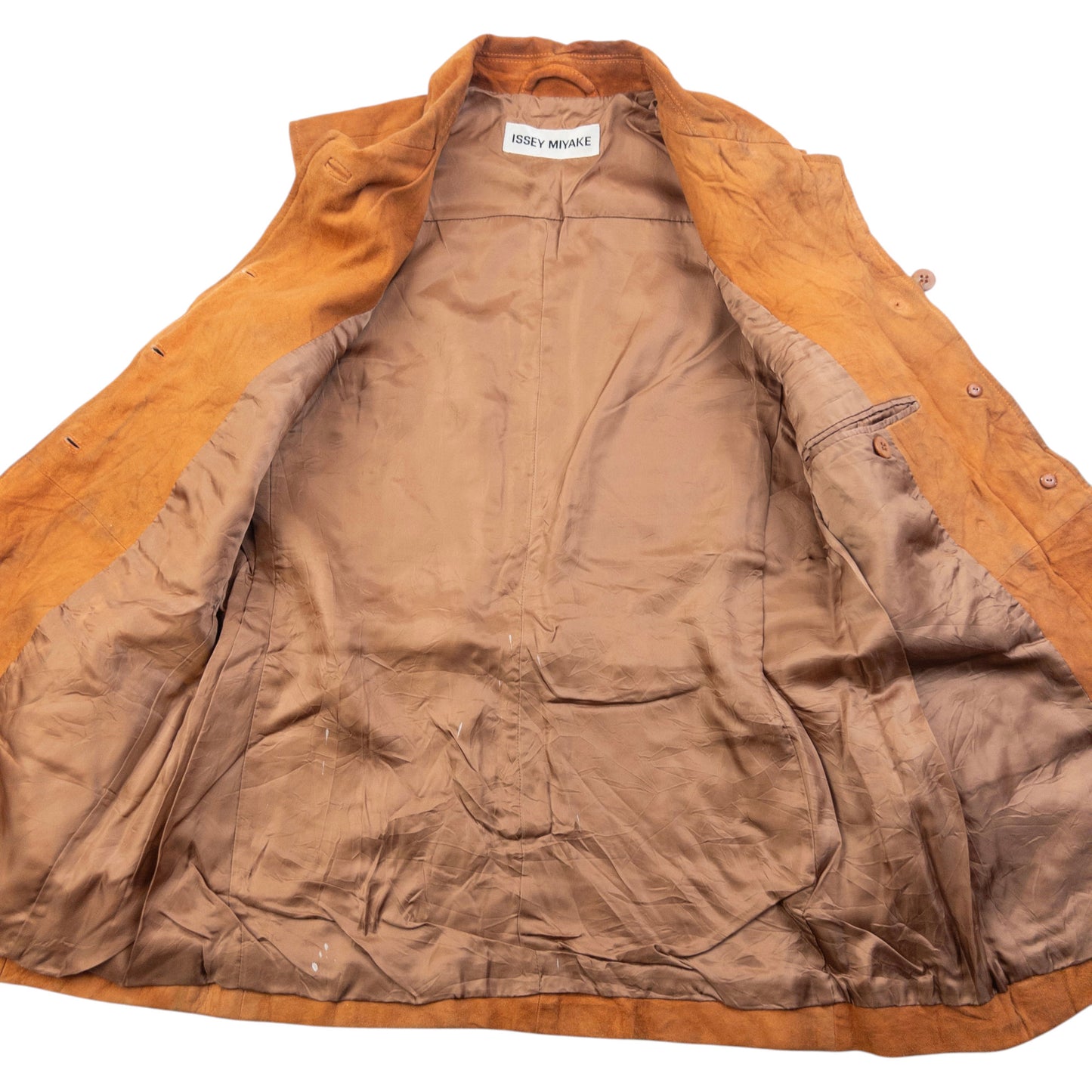 Vintage 90s Issey Miyake Suede Waistcoat Womens Size L