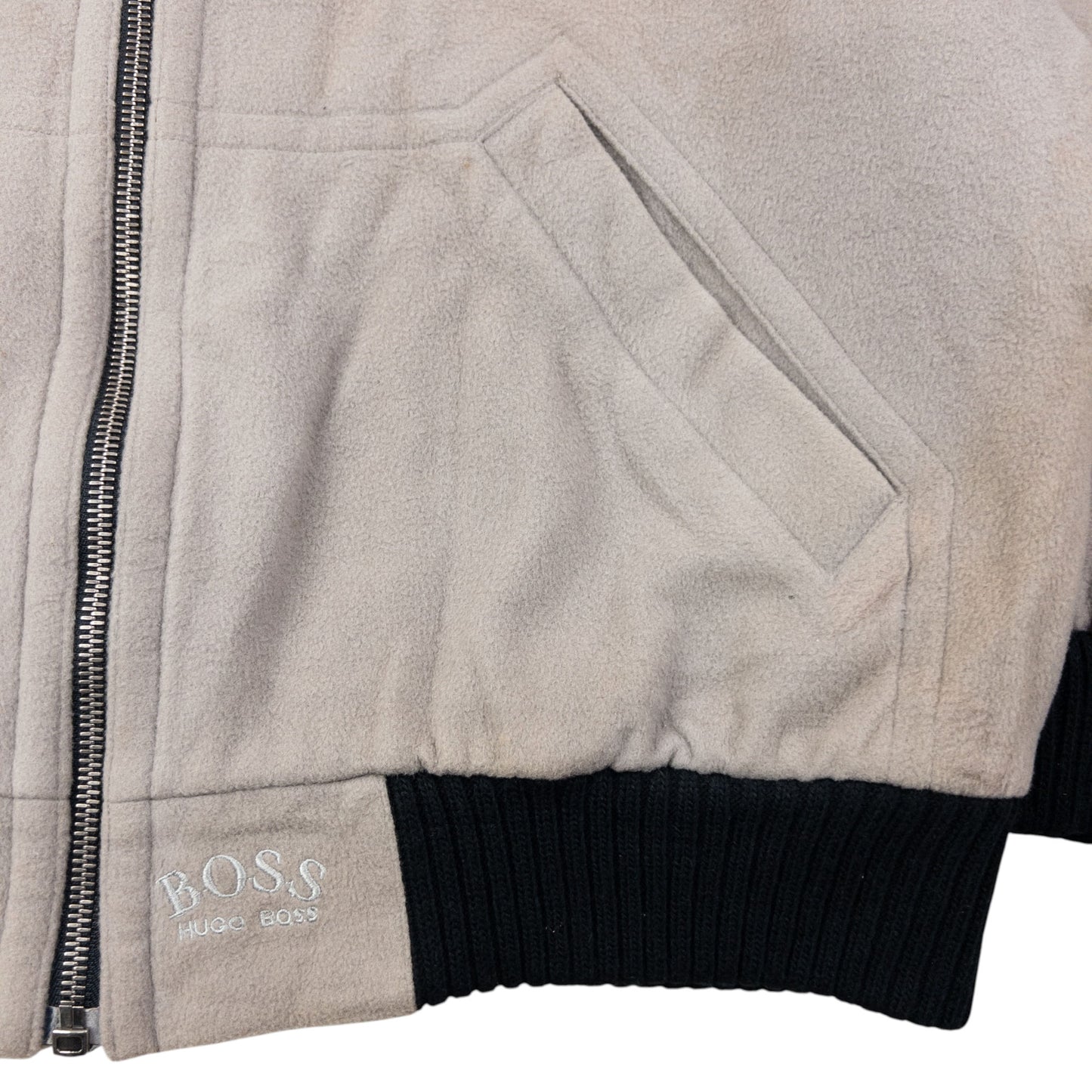 Vintage 90s Hugo Boss Cashmere Bomber Jacket Size XL