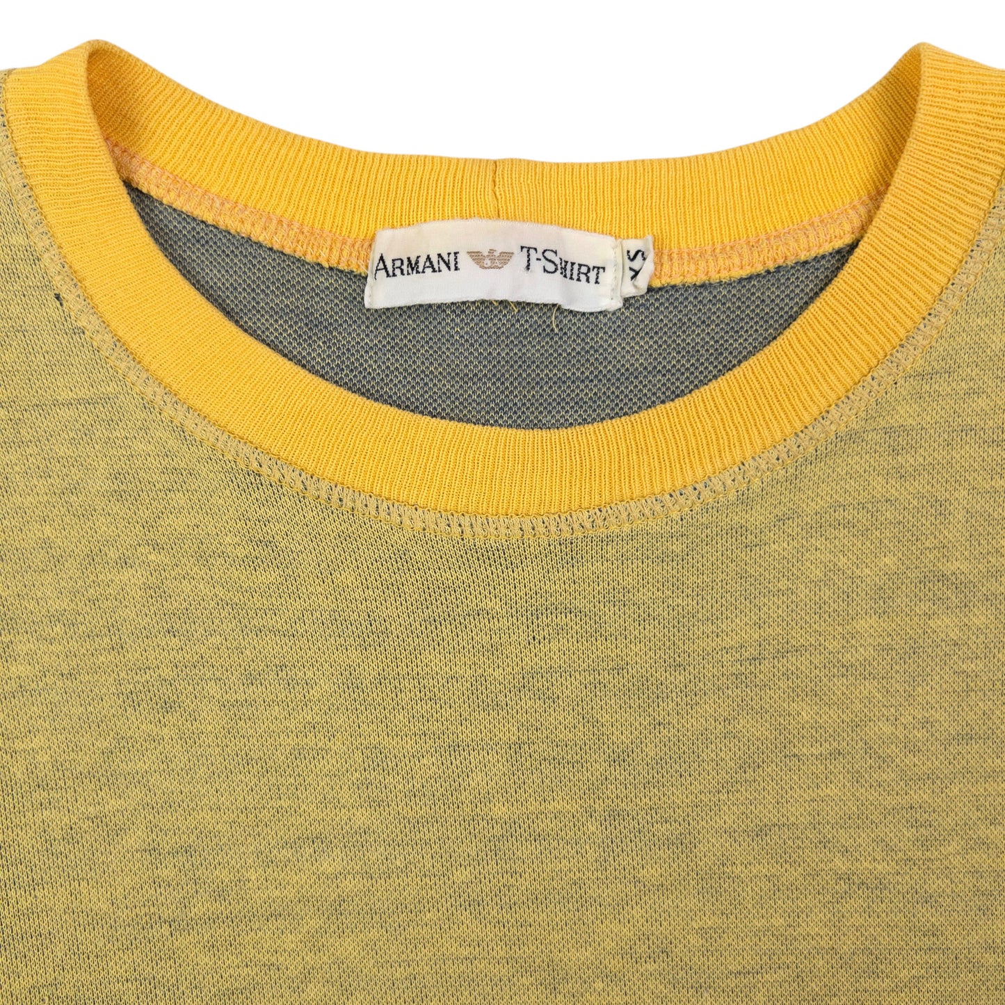 Vintage Armani Logo T Shirt Size XS