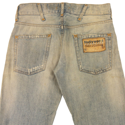 Vintage 2000s Dolce & Gabbana Hollywood Cowboy Denim Jeans Size W30