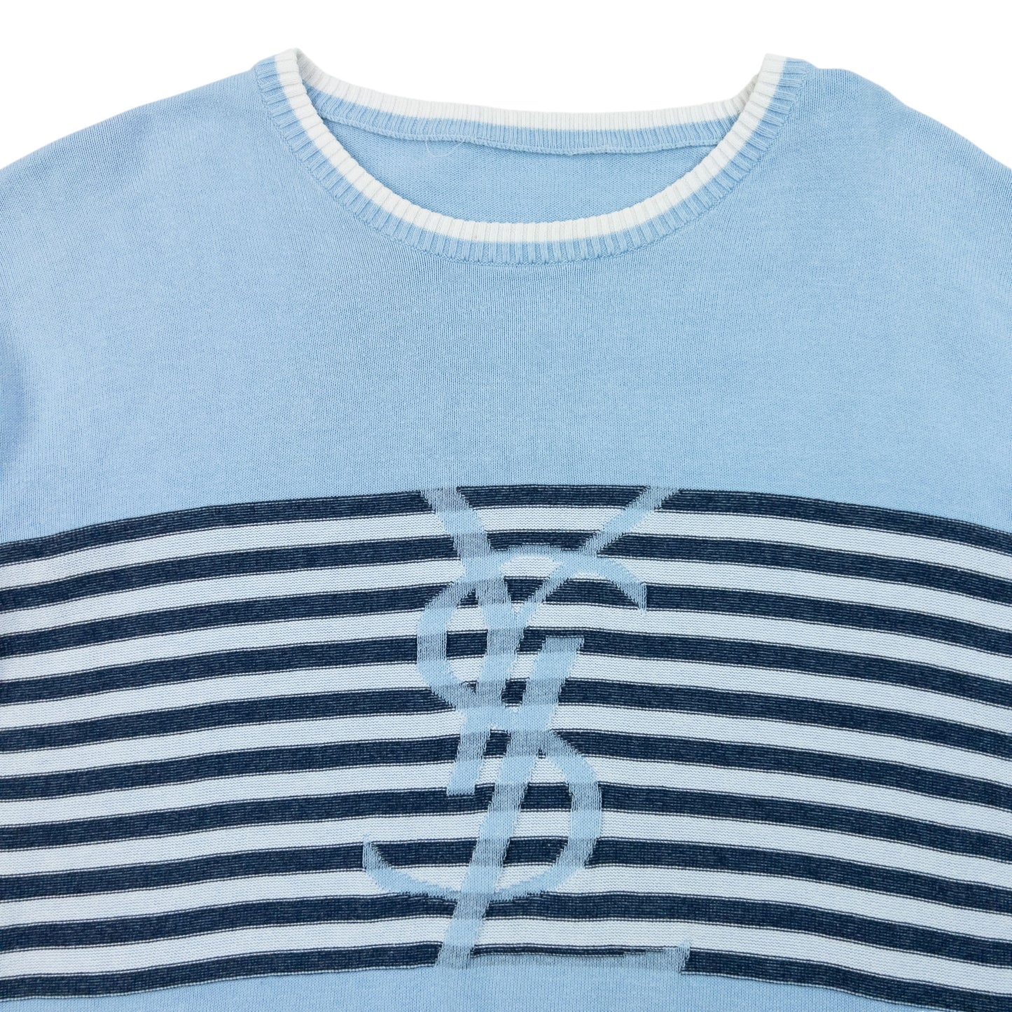 Vintage 2000s YSL Yves Saint Laurent Striped Jumper Size M