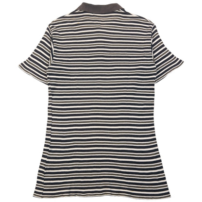 Vintage 2000s Issey Miyake Striped Polo Shirt Womens Size L