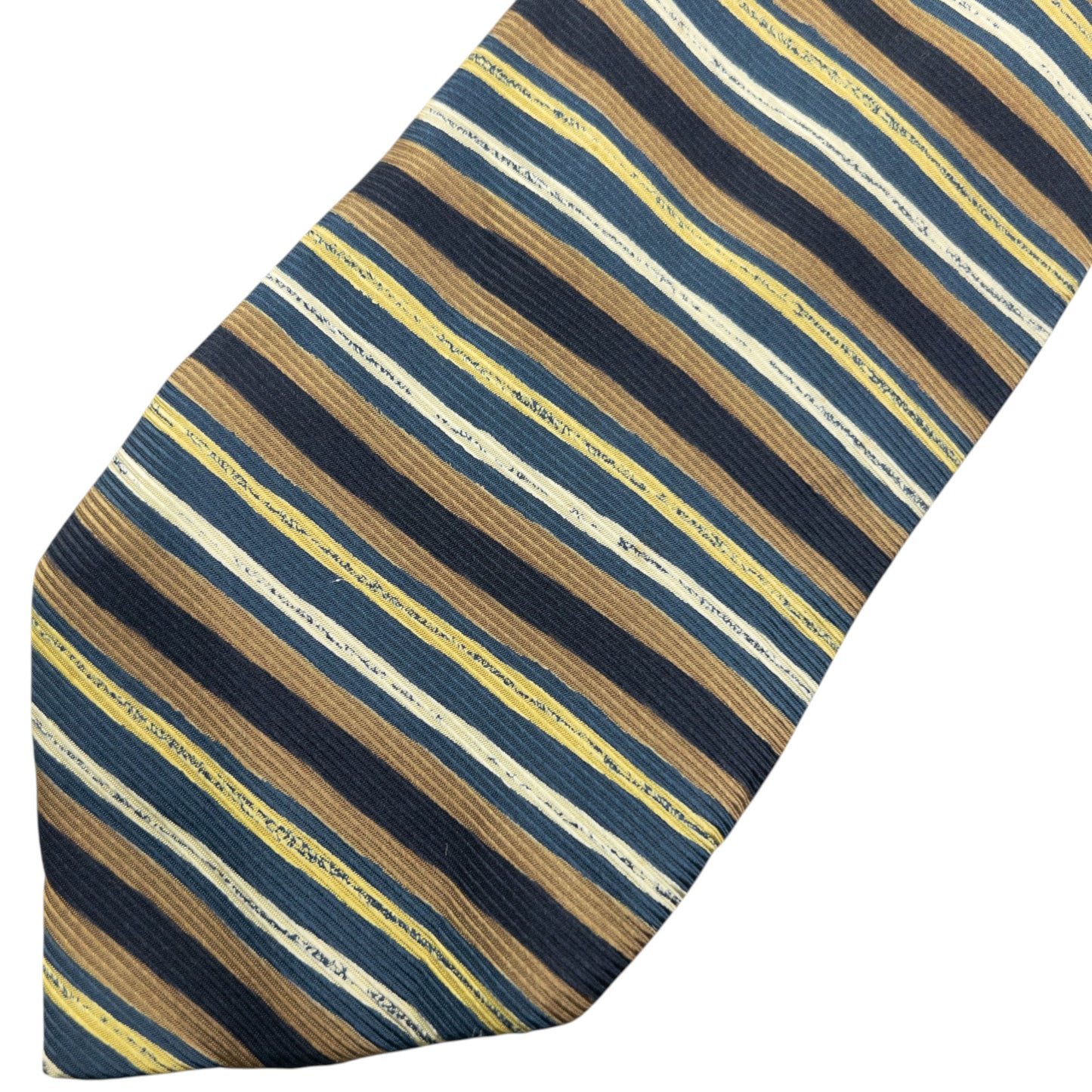 Vintage 90s Issey Miyake Striped Silk Tie