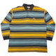 Vintage Burberry Striped Long Sleeve Polo Shirt Size XL
