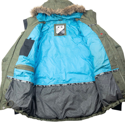 Vintage 2000s Oakley Fur Hood Puffer Jacket Size L