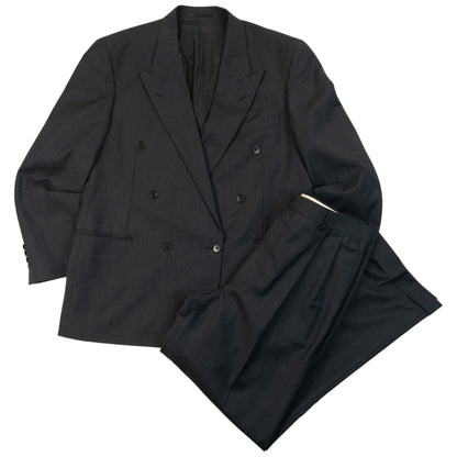 Vintage 90s YSL Yves Saint Laurent Jacket & Trousers Wool Suit Set Size M