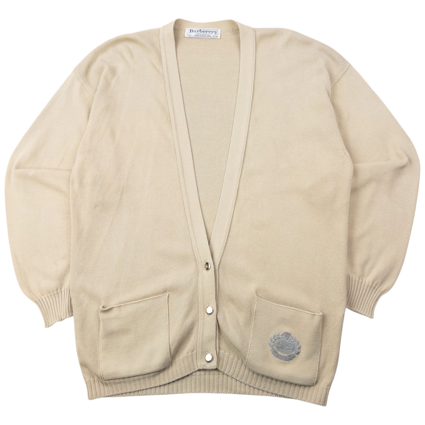 Vintage 90s Burberry Button Up Cardigan Size S