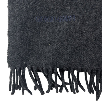 Vintage 80s Giorgio Armani Wool Tassel Scarf