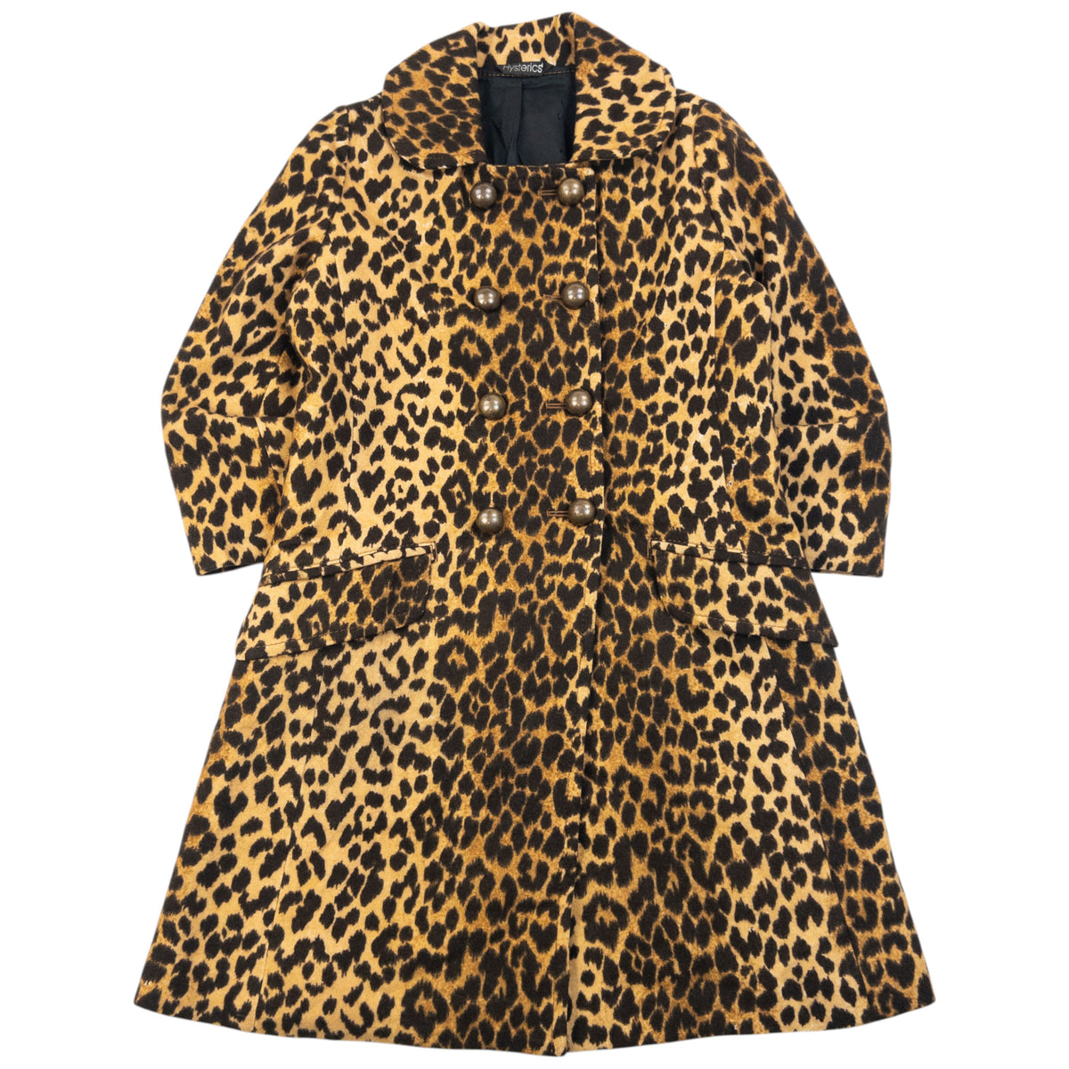 Vintage 2000s Hysteric Glamour Leopard Print Wool Jacket in brown (wool 100%), brown leopard spot pattern