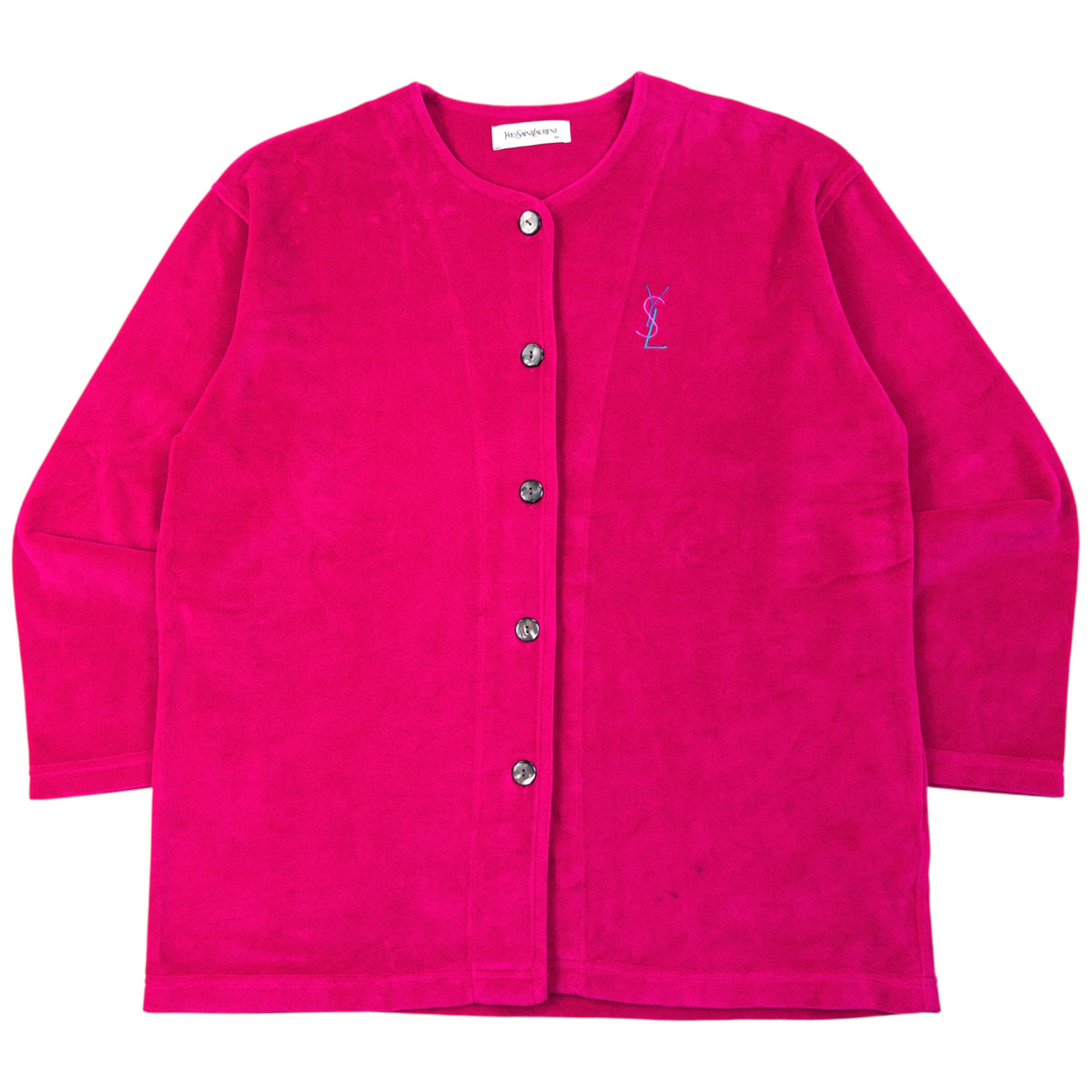 Vintage 90s YSL Yves Saint Laurent Velour Lounge Set Womens Size M