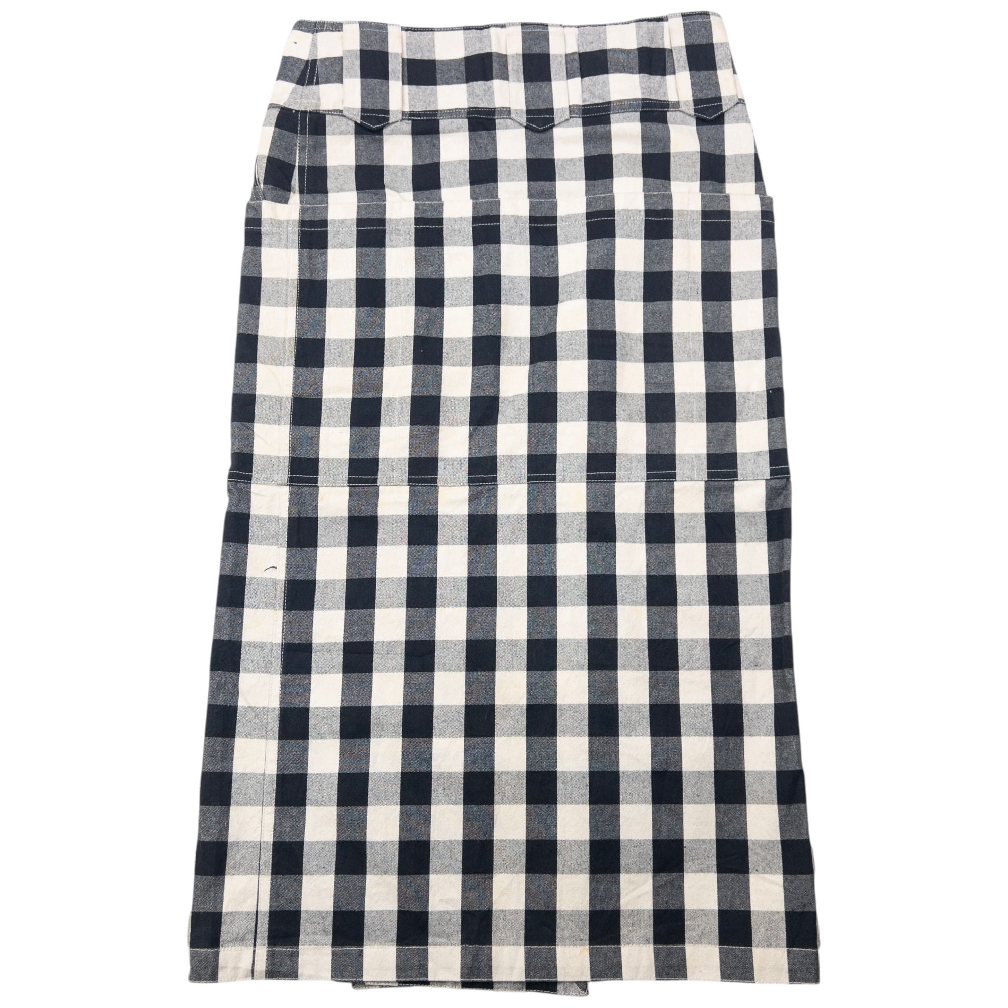 Vintage Issey Miyake Checkered Wrap Skirt Womens Size W30