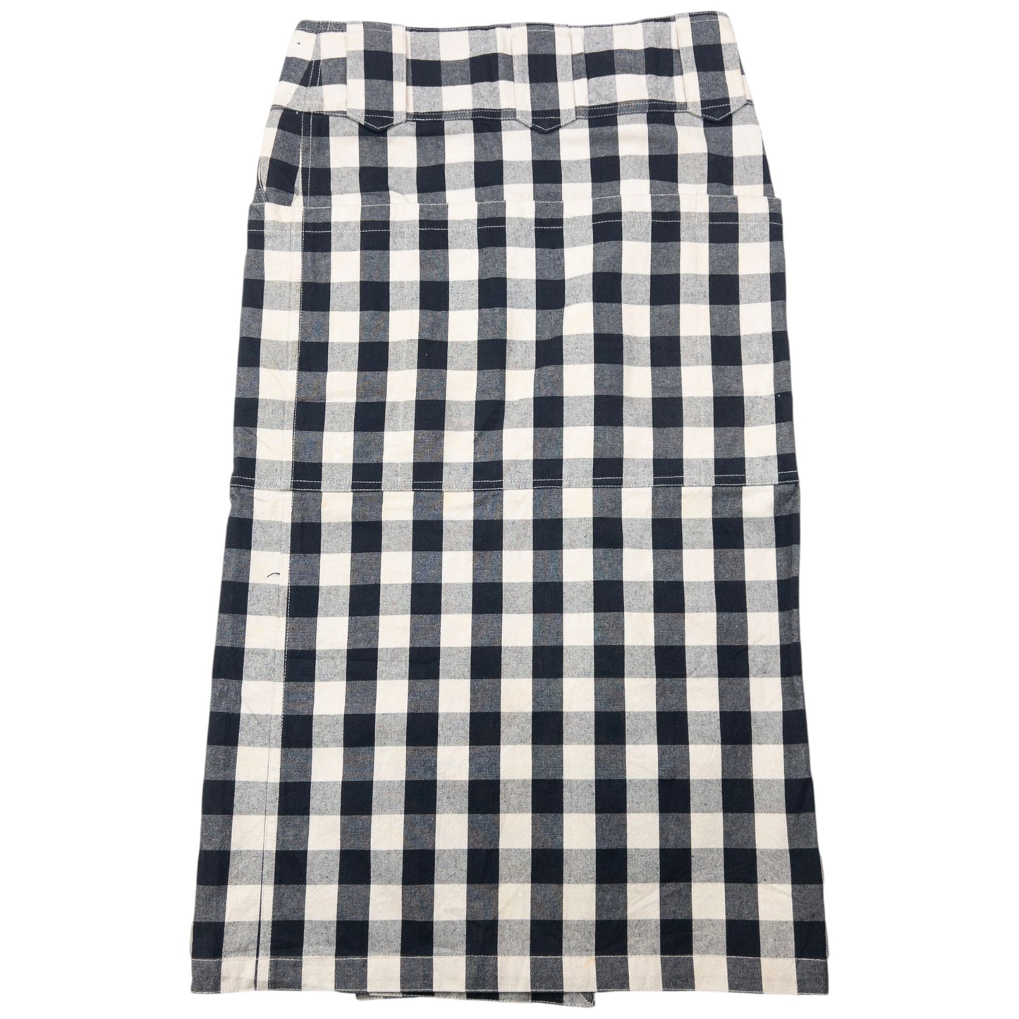 Vintage Issey Miyake Checkered Wrap Skirt Womens Size W30