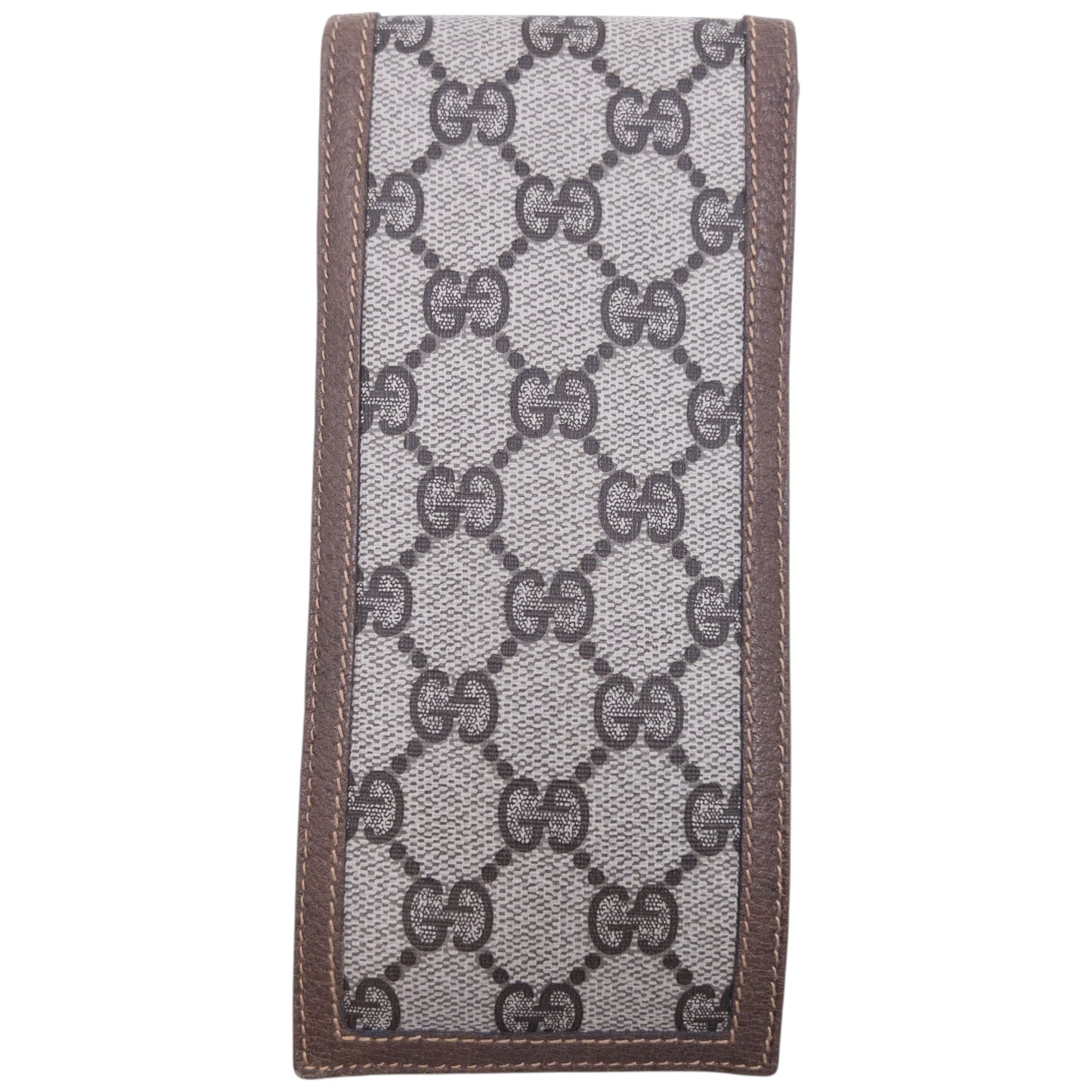 Vintage Gucci Monogram Leather Glasses Sleeve Case