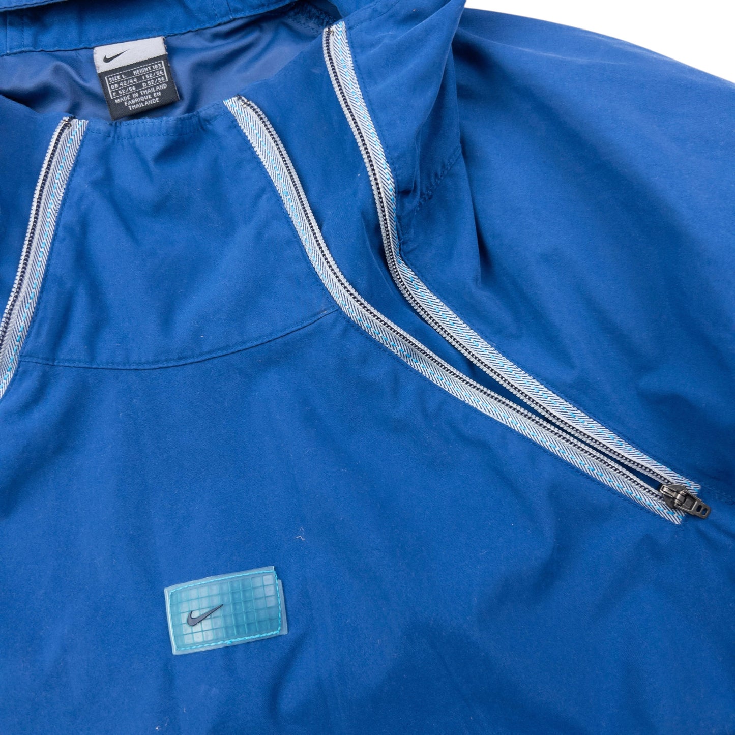 Vintage 2000s Nike Double Q Zip Hooded Jacket Size L