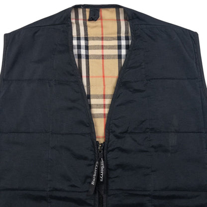 Vintage Burberry Nova Check Lined Quilted Gilet Size S
