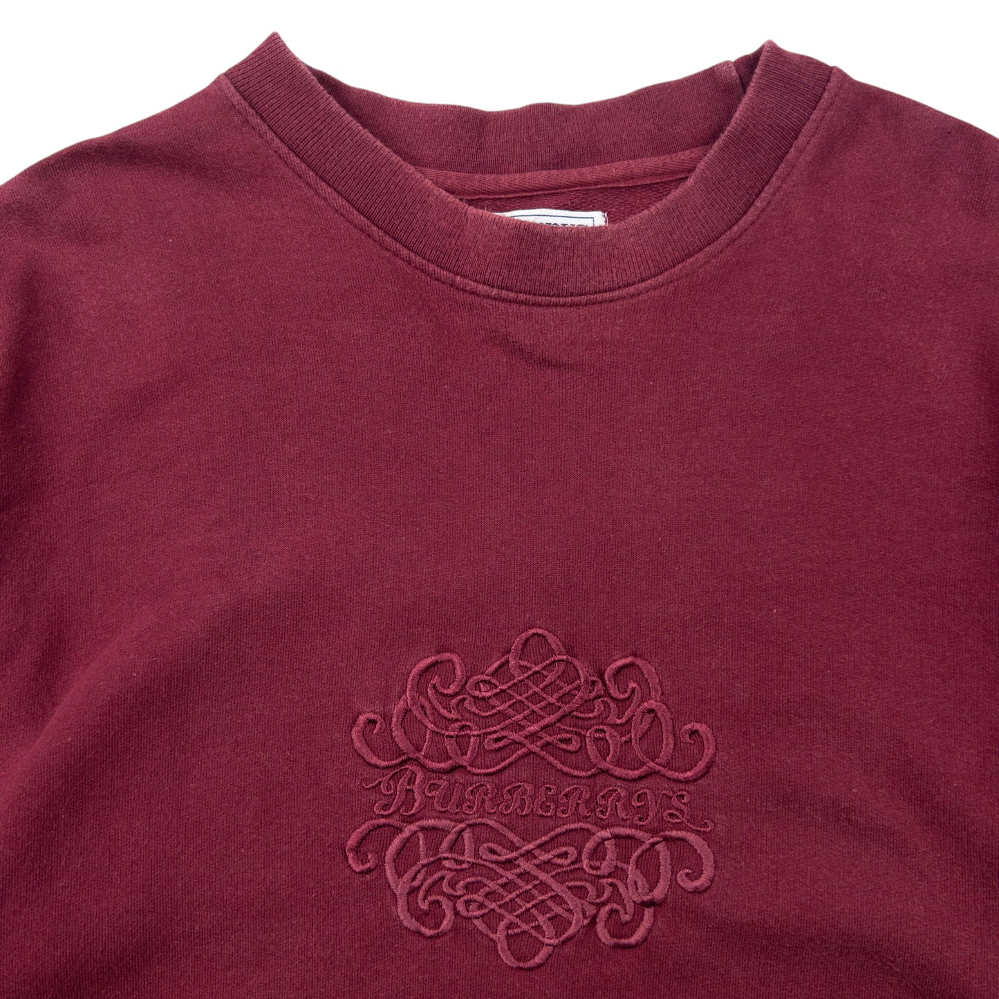 Vintage 90s Burberry Embroidered Sweatshirt Size S