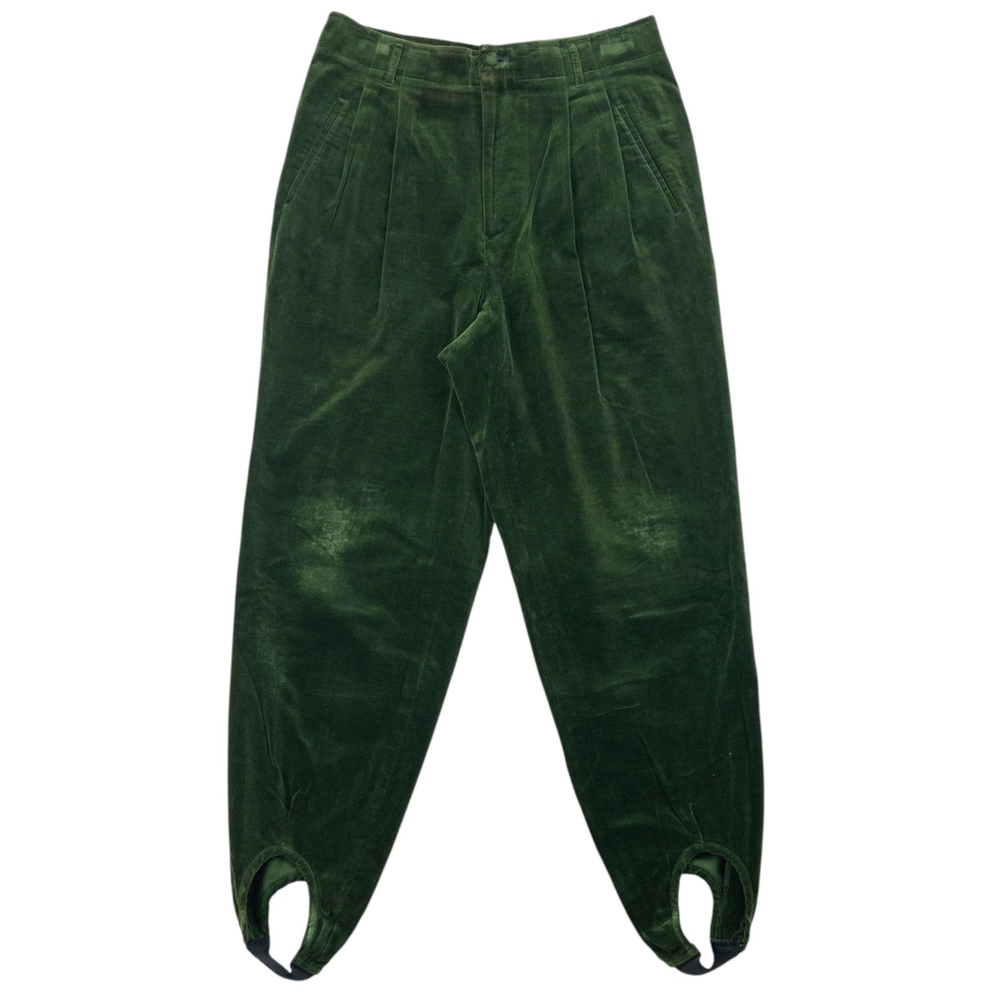 Vintage 90s Jean Paul Gaultier Velour Stirrup Trousers Size W32