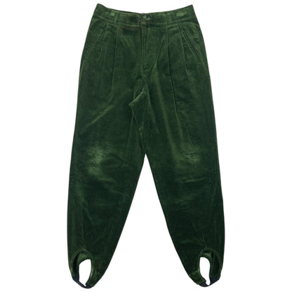 Vintage 90s Jean Paul Gaultier Velour Stirrup Trousers Size W32