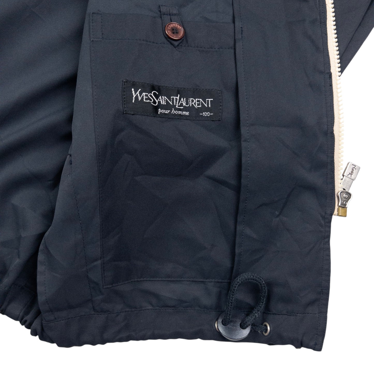 Vintage YSL Yves Saint Laurent Zip Up Jacket Size L