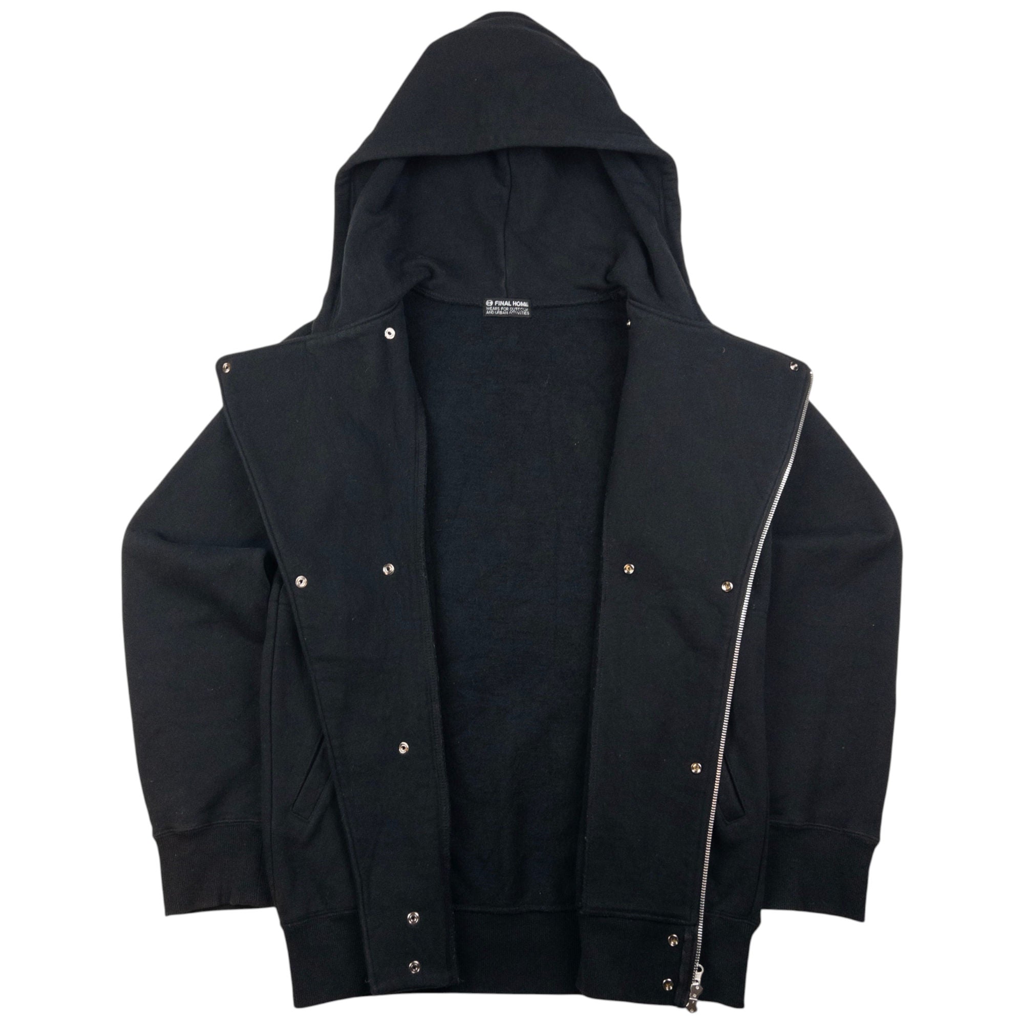 Vintage Final Home Asymmetric Zip Up Hoodie Size S