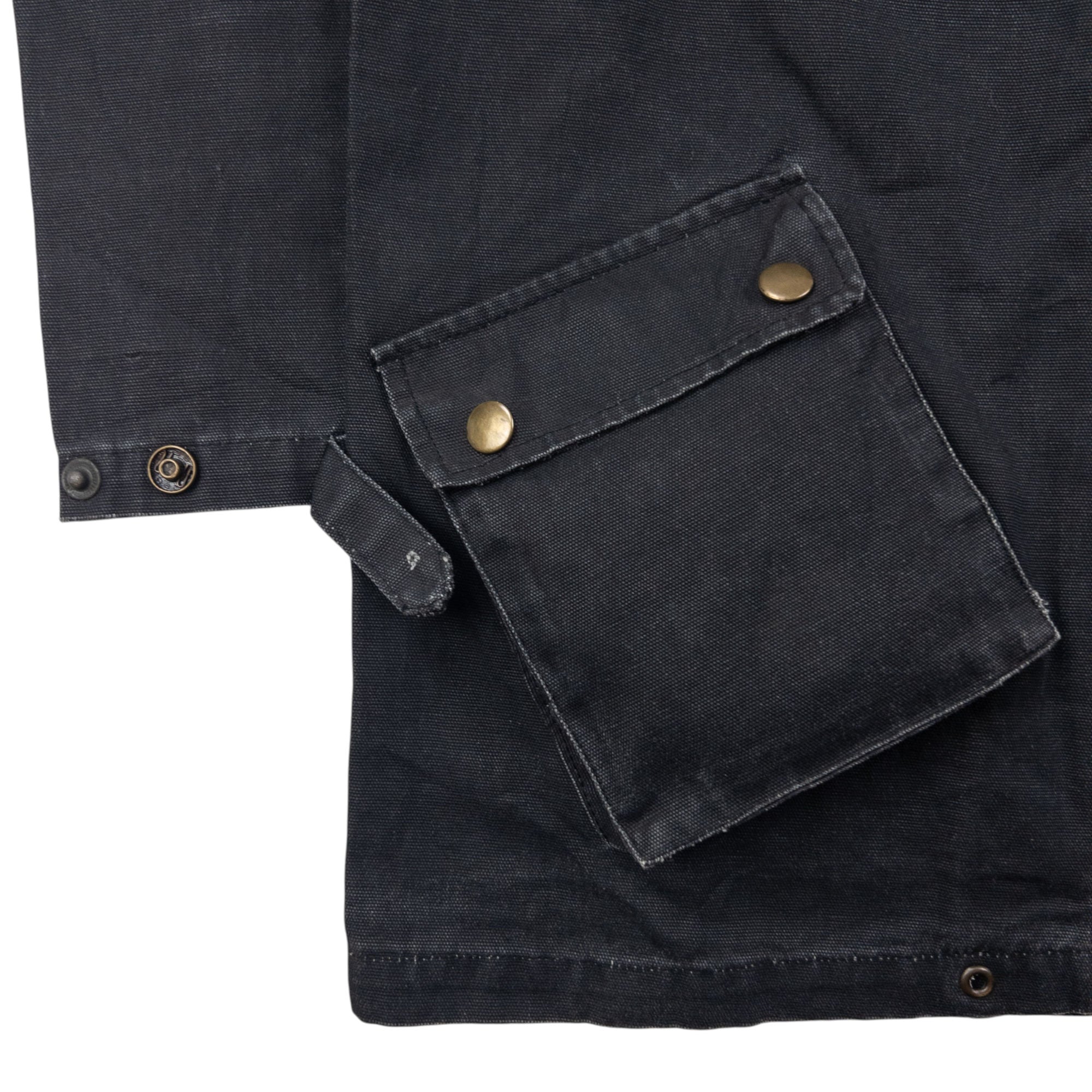 Vintage 2000s PPFM Zip Up Denim Cargo Jacket Size M