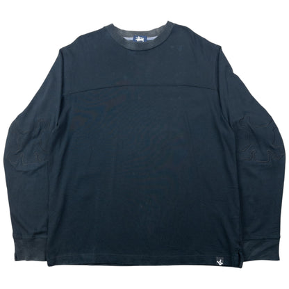 Vintage 2000s Stussy Embroidered Skull Jumper Size M