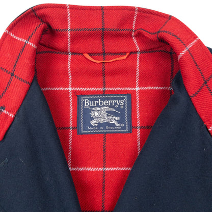 Vintage 90s Burberry Nova Check Lined Wool Jacket Size M