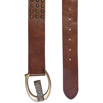Vintage 2000s Roberto Cavalli Studded Leather Belt Size XL