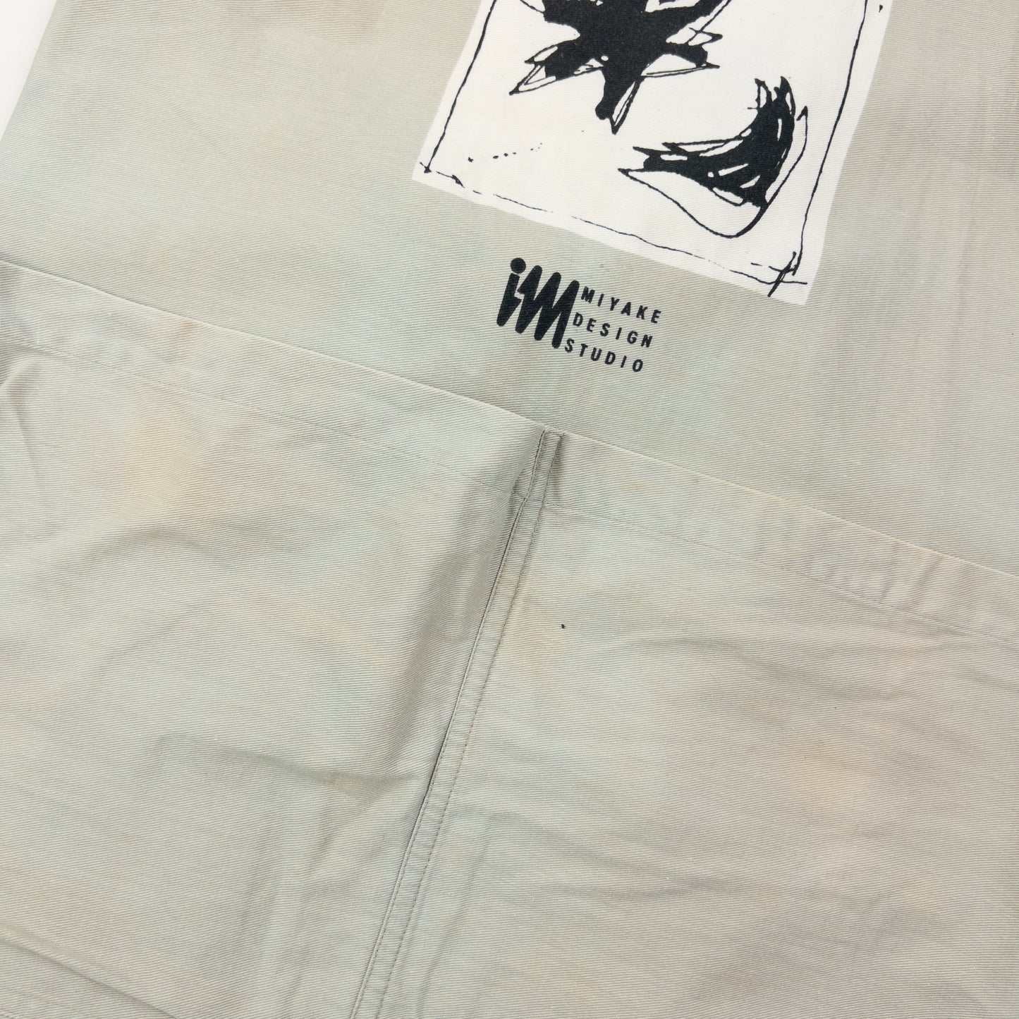 Vintage 90s Issey Miyake Printed Apron