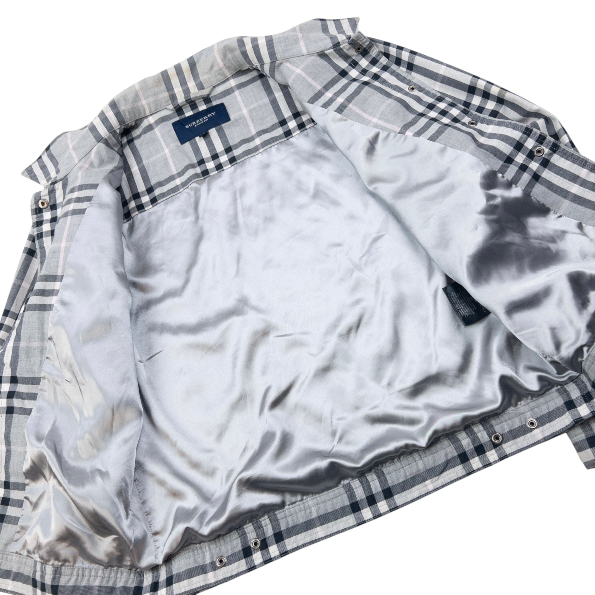 Vintage 2000s Burberry Nova Check Button Up Jacket Womens Size M