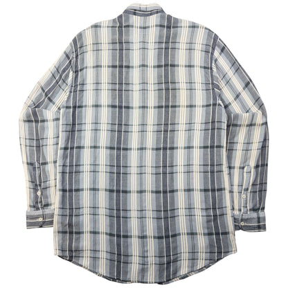 Vintage Armani Jeans Checkered Long Sleeve Button Up Shirt Size L