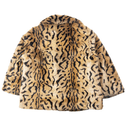 Vintage Miu Miu Faux Fur Leopard Print Jacket Womens Size S