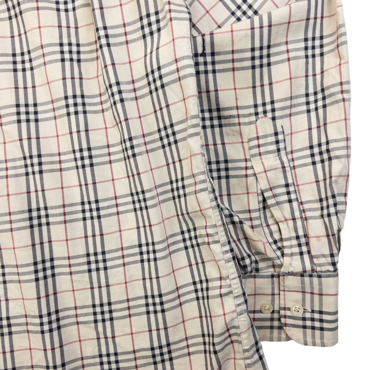 Vintage Burberry Nova Check Long Sleeve Button Up Shirt Size M