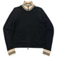Vintage 2000s Burberry Zip Up Sweatshirt Womens Size M