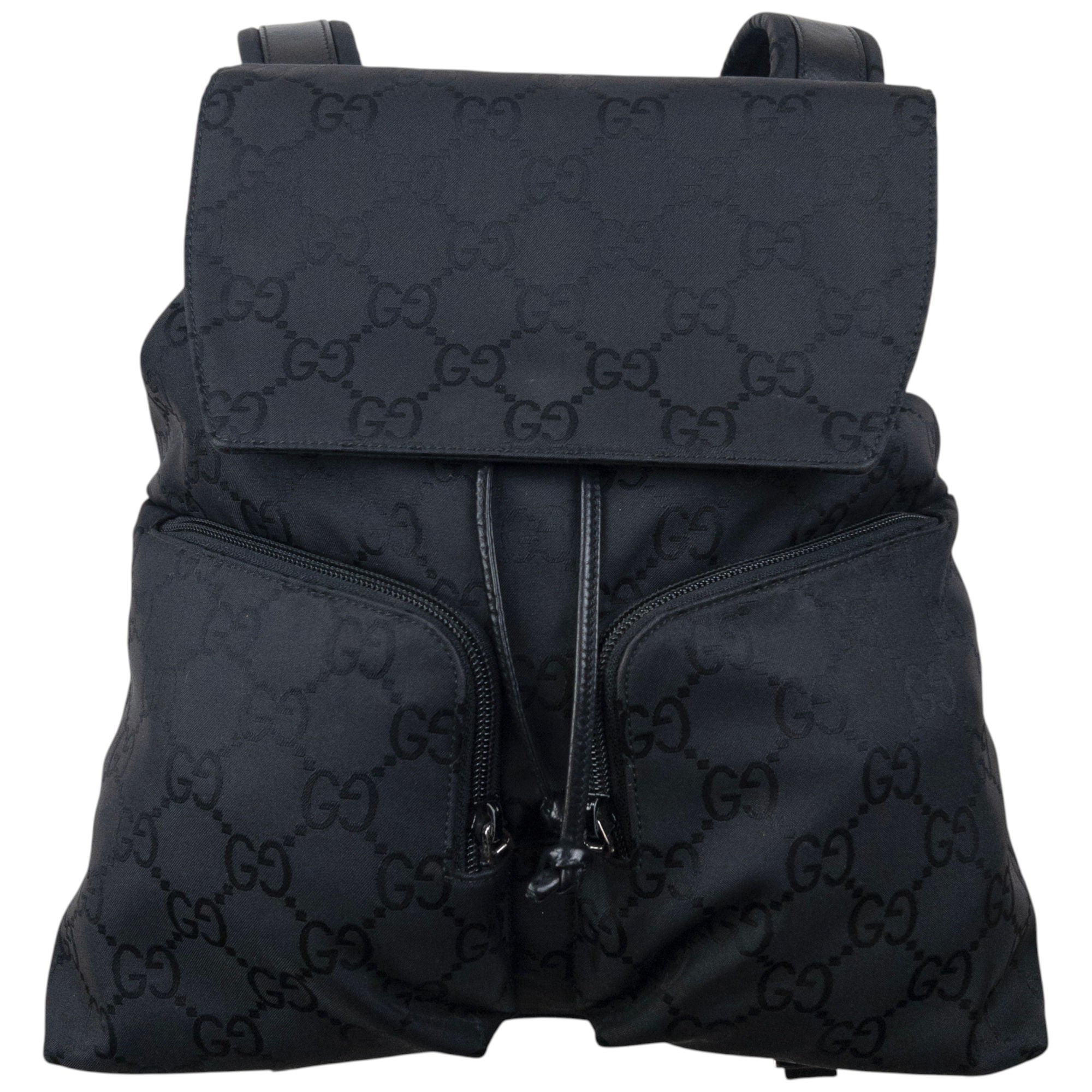 Vintage 2000s Gucci Monogram Bucket Backpack