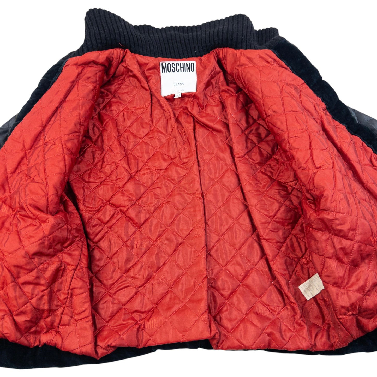 Vintage 90s Moschino Jeans Knit Contrast Pattern Jacket Womens Size S