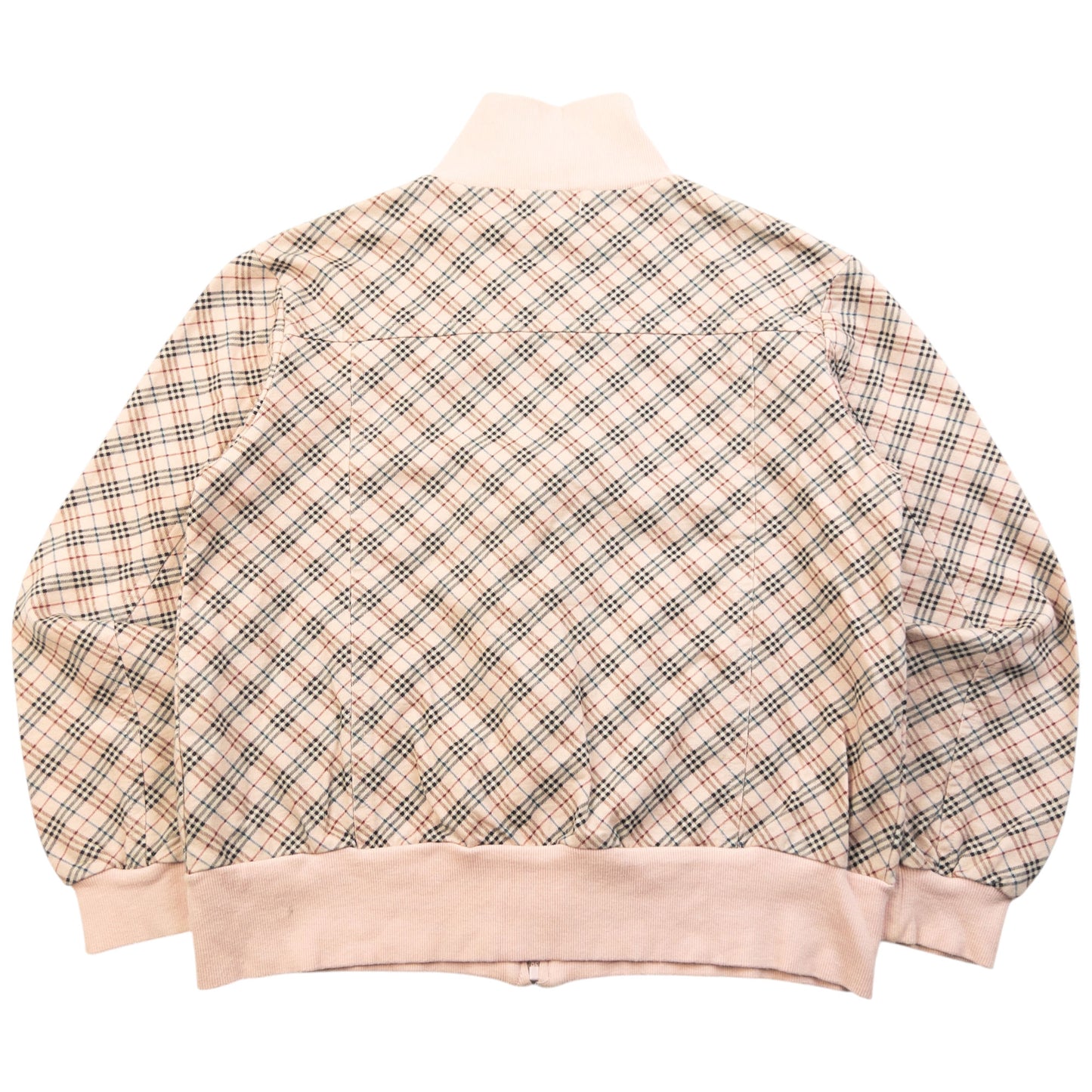 Vintage 2000s Burberry Blue Label Nova Check Zip Up Sweatshirt Womens Size S