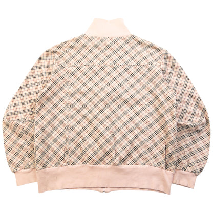 Vintage 2000s Burberry Blue Label Nova Check Zip Up Sweatshirt Womens Size S