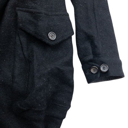 Vintage 90s Yohji Yamamoto Fleece Hooded Jumpsuit Size S