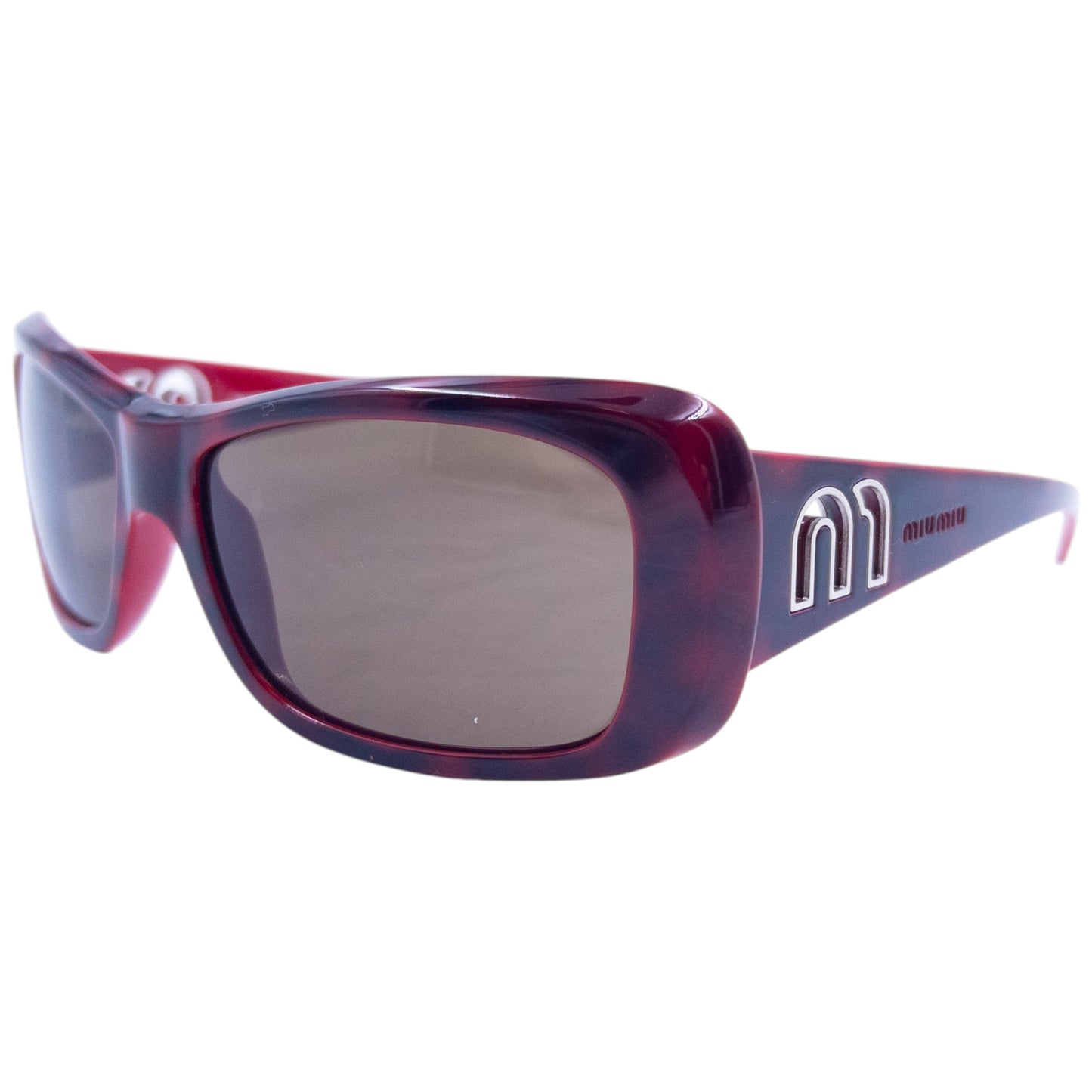 Vintage 2000s Miu Miu Cut-Out Tortoise Shell Sunglasses