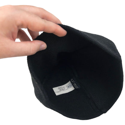 Vintage Armani Jeans Ribbed Beanie Hat